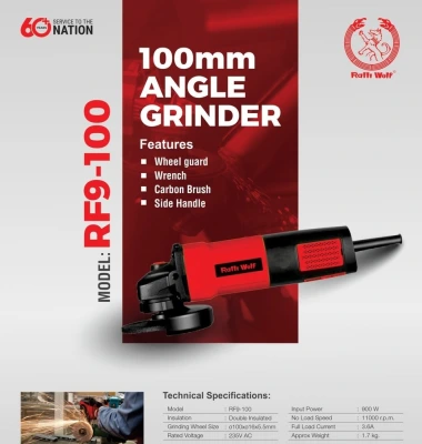 Ralli Wolf 100mm Angle Grinder RF9-100