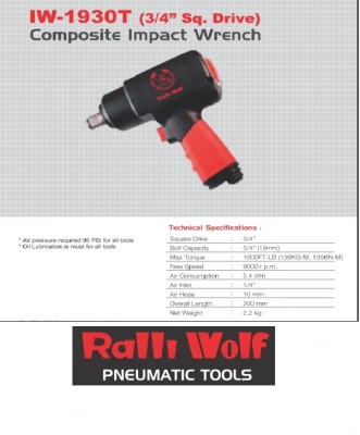 Ralli Wolf Composite Impact Wrench IW-1930T