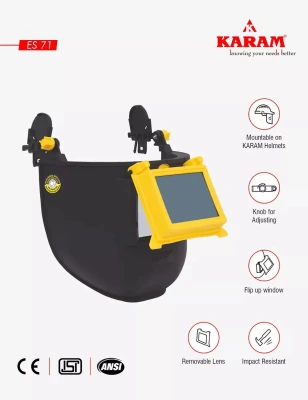 Karam Helmet Mountable Welding Shield, ES71